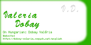 valeria dobay business card